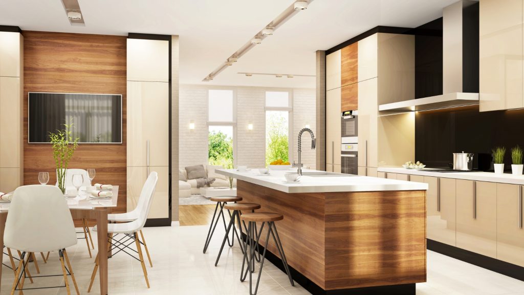 stylish kitchen with a natural feeling.